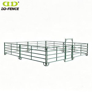 Panneaux de clôture portables robustes en métal galvanisé pour enclos à bétail, panneaux de clôture pour chevaux, pour <span class=keywords><strong>ferme</strong></span> et cour - Product Image 2