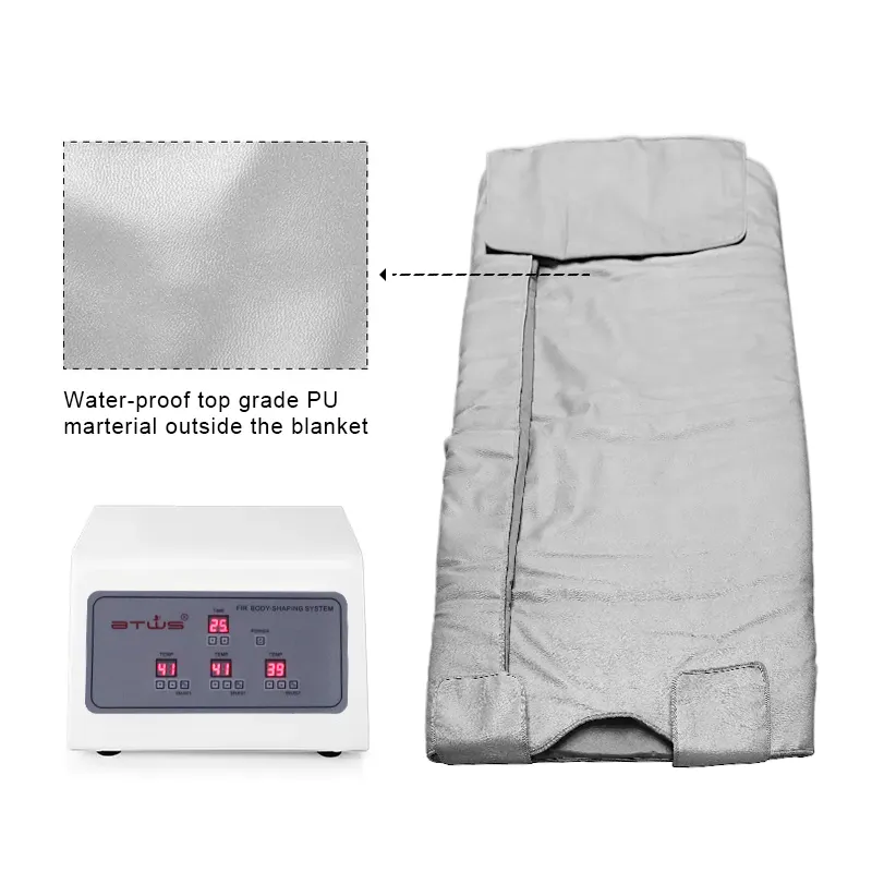 BTWS 3 zona sauna cobertor transpiração infravermelho distante saco Suor Detox Bag com melhor desintoxicação