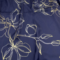 Nouveau design, tissu en satin super doux, aspect acétate, 100% polyester, imprimé abstrait, tissu jacquard satiné, pour les loisirs