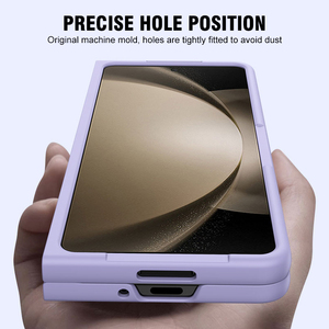 Không Dây Sạc Chống Sốc Màu Tinh Khiết Bán Buôn Cứng <span class=keywords><strong>PC</strong></span> Đối Với Samsung Galaxy Z Gấp 7 6 5 Điện Thoại Di Động Trường Hợp Với Chủ Bút - Product Image 3