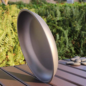 Vassoio in puro titanio piatti esterni <span class=keywords><strong>da</strong></span> campeggio <span class=keywords><strong>da</strong></span> tavola piatto rotondo per Barbecue portatile - Product Image 4