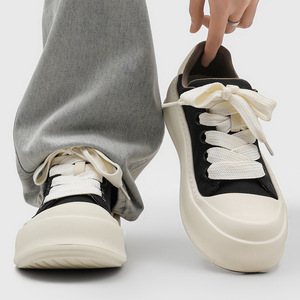 Sneakers Casual da Uomo 2026 di Tendenza con Suola in Schiuma <span class=keywords><strong>Ultra</strong></span> Leggera e Rialzo Interno, in Tela con Suola Spessa - Product Image 4