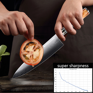Hipho-home-cuchillo de Chef de Damasco japonés, alta calidad, 8 pulgadas, gran oferta - Product Image 2