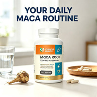 Capsules de racine de Maca de notre usine GMP – Mélange de Maca noire, rouge et jaune pour le bien-être physique et le soutien nutritionnel – Vente en gros OEM/ODM