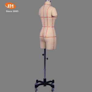 Bền Sợi Thủy Tinh Nữ Thân Manikin Nửa-Cơ Thể Ăn Mặc Mẫu May Thợ May Mannequin Cong Thiết Kế Cho Nhà Thiết Kế Thời Trang - Product Image 5