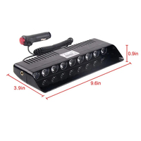 Flash lampe de Signal d'urgence pompier autres accessoires de lumière de voiture installation de ventouse de pare-brise de voiture barre lumineuse d'avertissement stroboscopique