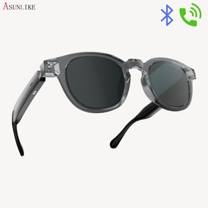 H06 Smart Glasses <b>Bluetooth</b> Music Call Voice Control Black Transparent Gray Plastic Titanium Frame 180mAh Battery 5m-10m Range - Product Image 3