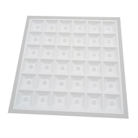 Vente en gros encastré Ultra mince bureau hôpital hôtel carré encastré 96W 120W 160W intérieur Commercial LED Grille panneaux lumineux
