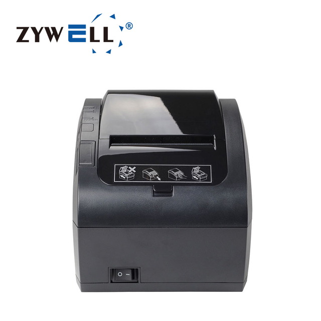 ZYWELL ZY301 4MB Input Buffer Thermal Receipt Printer 58mm 80mm Supermarket Pos System Inkless Pos Printer