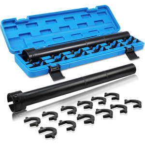 13 Piece Master Inner Tie Rod Tool <strong>Set</strong> with 12 Crowfoot Adapters &amp; 1/2 Inch Drive <strong>Tube</strong> - Product Image 6