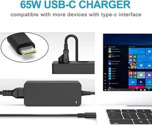 อะแดปเตอร์แปลงไฟสำหรับแล็ปท็อปคุณภาพสูง 65W รุ่นใหม่ สำหรับ Asus Dell Hp Acer Mac Book ช่องเสียบ Type C - Product Image 3