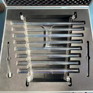 <span class=keywords><strong>Grande</strong></span> vente Q's sound instruments de guérison transparent cristal clair <span class=keywords><strong>harpe</strong></span> Quartz chant cristal <span class=keywords><strong>harpe</strong></span> 8 tubes - Product Image 1