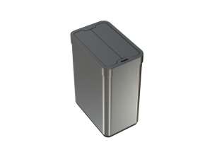 ถังขยะอิเล็กทรอนิกส์สแตนเลสแบบเป็นมิตรกับสิ่งแวดล้อม ปี 2025 ใช้เซ็นเซอร์เปิด-ปิด ฝาพับได้ เหมาะสำหรับใช้ในบ้าน สำนักงาน ห้องน้ำ ห้องนอน ห้องครัว - Product Image 3