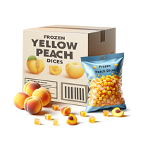 Iqf Bevroren Zoete En Heerlijke Gele Perzik Dobbelstenen Bulk Verpakt Durian Type Fruit