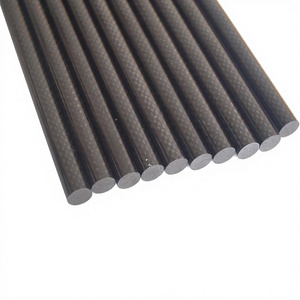 Tiges solides en fibre de carbone 3K personnalisées |   Barres rondes durables de différents diamètres - Product Image 1