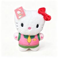 Peluche Hello Kitty Super Douce la Plus Vendue, Jouet en Peluche Mignon de 8 Pouces, Animal en Peluche pour Jeu d'Arcade avec Breloque de Sac pour Enfants