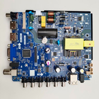 Placa base para televisor LCD T.R67.801 Fuente de alimentación para la tira LED: 33V - 105V Control remoto para cambio de programa