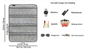 Multifunctional Metal <b>Hooks</b> Watch Band Organizer Foldable Wall Storage <b>Display</b> Case for Watches Straps and Bags - Product Image 4