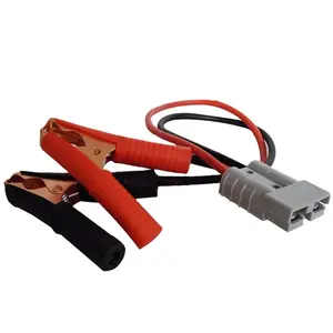 OEM 600V 50A 30cm Auto Grey 2pin PT4449 8AWG Wire Harness 50A Power Connector with Battery Clamp