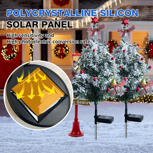 Luci Natalizie a <span class=keywords><strong>LED</strong></span> Solari da Esterno Impermeabili IP65 con Luce Fissa o Lampeggiante per Giardino, Cortile o <span class=keywords><strong>Albero</strong></span> <span class=keywords><strong>di</strong></span> <span class=keywords><strong>Natale</strong></span> - Product Image 2