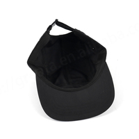 Casquettes Snapback personnalisées en toile noire tissée, 5 panneaux, séchage rapide, légères, imperméables, pour sports de plein air, unisexe, plage, hiver
