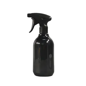 500ML Ningbo Yuyao 28/410 de plástico negro gatillo rociador botellas conjunto cocina baño FTA-09B-500
