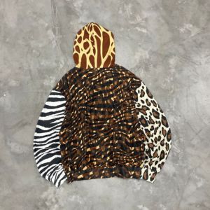 Thiết Kế Mới Tùy Chỉnh In Động Vật Áo Với Hươu Cao Cổ Leopard Tiger Và Ngựa Vằn Mô Hình Thời Trang Dạo Phố Người Đàn Ông Zip up Áo Hoodie - Product Image 4