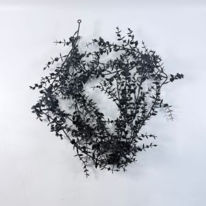 Bouquet de rotin d'eucalyptus noir simulé Xuanzhihaoyuan, 81g, en plastique, décoration d'Halloween pour la maison - Product Image 5