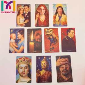 高品质塔罗牌，具有优雅黑色边框和奢华设计 - Product Image 3