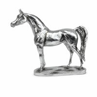 Trophée Weivista en résine, sculpture artisanale de cheval arabe en argent, récompense décorative pour compétition équestre