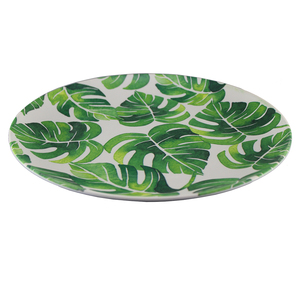 Impresión de hoja de <span class=keywords><strong>palma</strong></span> 8-10,5 pulgadas de melamina de la placa de la cena de servicio de alimentos platos - Product Image 2