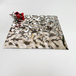 Customized Size Antique Decorative Stainless Steel Plate 304/201/316 Grade Water Ripple Wall Decoration - Product Image 3