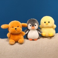 Jolies peluches en forme de cochon, mouton, canard, pingouin, animaux en peluche en vrac, mini porte-clés en peluche, porte-clés d'animaux personnalisés