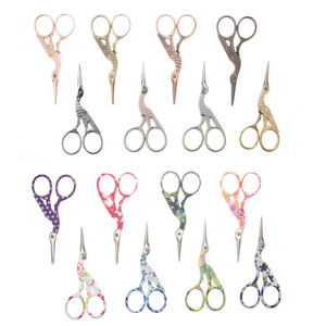 Exquisite Vintage Cross-Stitch Handmade <strong>Mini</strong> <strong>Scissors</strong> Crane-Shaped <strong>Scissors</strong> In Multiple Colors - Product Image 1