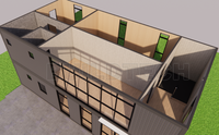 Duplex de luxe de 2 étages de 132 m² Conteneur modulaire de 6 chambres Appartement clé en main à louer Investissement aux États-Unis