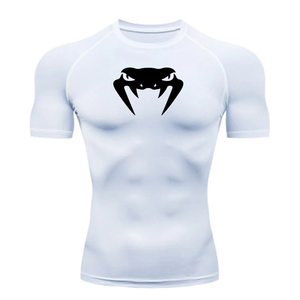 Maglietta Aderente da Uomo per Palestra e Sport, T-Shirt Supereroe ad Asciugatura Rapida, Top a Maniche Corte per Corsa e Attività Sportive - Product Image 1