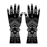 Autocollants de tatouage au henné temporaire colorés pour le corps entier, 12 pièces, motifs de tatouage marron, pochoirs