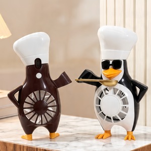 Ventilador portátil recargable USB Lingpan Penguin Fan para niños, estudiantes, regalo - Product Image 2