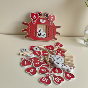 Creative Wooden Crab Math Toy Multifunctional Number Operation Learning Tool Educational Puzzle Game for Toddlers Kids - Product Image 5