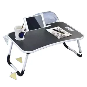 होम ऑफिस या बेडरूम फर्नीचर के लिए आधुनिक सरल फोल्डेबल कंप्यूटर डेस्क आलसी फोल्डिंग लैपटॉप टेबल