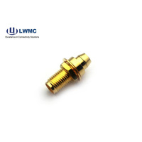 Conectores hembra RF soldadura montada en mamparo hembra SMA para cable 141