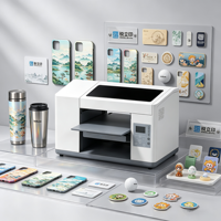 Reeleyin Full-Automatic Multifunction UV Inkjet Printer 2 Heads 6 Colors Industrial Label Sticker Printing Hard Surfaces