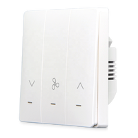 Interrupteur intelligent pour ventilateur de plafond X807A Tuya WiFi 5 vitesses, compatible avec Smart Life, pour salon, chambre à coucher, avec minuterie