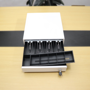 Cajón <span class=keywords><strong>de</strong></span> efectivo personalizado y económico <span class=keywords><strong>de</strong></span> la marca SPRT con 5 compartimentos para billetes y 8 para monedas, mecanismo <span class=keywords><strong>de</strong></span> rodillos y cerradura con llave para tiendas minoristas, ideal para venta al por mayor. - Product Image 3