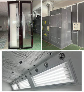 Salle de séchage de la peinture de carrosserie chauffée au diesel Système d'éclairage à LED de taille personnalisée Cabine de peinture automatique certifiée CE - Product Image 2