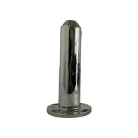 Amortisseur de chocs en silicone bicolore cylindrique pour poteau de sol en verre, anti-vibration, moderne, pour bricolage, parcs publics et clôtures piétonnes en verre