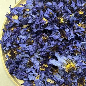Té de Hojas Sueltas de Flor de Loto Azul Entera de Alta Calidad, Nymphaea Caerulea, de Jardín Propio, Herbal, Natural, Hoja Fumable - Product Image 6