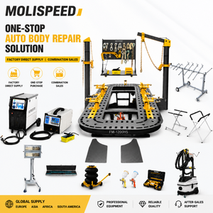 Equipo Integrado para Reparación de Carrocerías y Máquina de Enderezado de Chasis MOLISPEED: Máquina de Enderezado de Chasis para Vehículos Pesados y Cabina de Pintura, Conjunto Completo Integral - Product Image 1