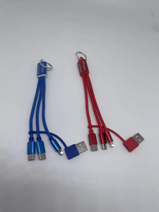Hot bán khuyến mại kinh doanh Bộ quà tặng 5V/2A Keychain sạc 3 trong 1 cáp USB cho nam giới và phụ nữ mặt Hàng quà tặng - Product Image 6