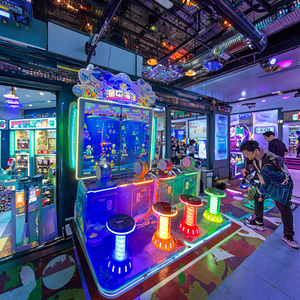 เครื่องจับปลาสี่คนแนวตั้งขนาดใหญ่ตรงกลางพร้อมที่นั่งเกมแลกรางวัลล็อตเตอรี่ - Product Image 5